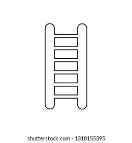 stairs icon. Element of fire guard for mobile concept and web apps icon. Outline, thin line icon for website design and development, app development