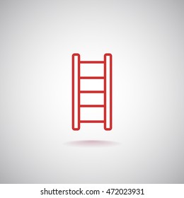  stairs icon Flat.