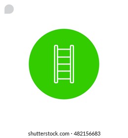  stairs icon Flat.