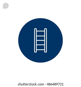  stairs icon Flat.