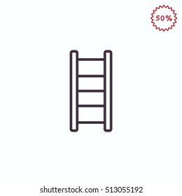  stairs icon Flat.