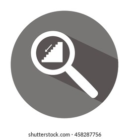 Stairs  icon .Flat design.