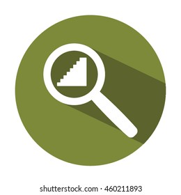 Stairs  icon .Flat design.