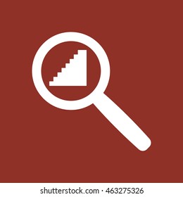 Stairs  icon .Flat design.