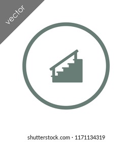 stairs icon - illustration