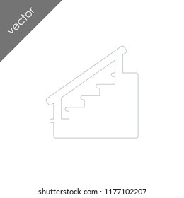 stairs icon - illustration