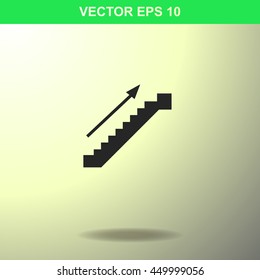 Stairs icon. Illustration for business.