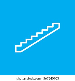 stairs icon illustration isolated vector sign symbol