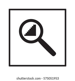 Stairs   icon, isolated. Flat  design. 