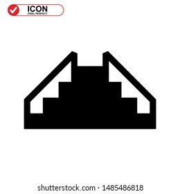 stairs icon isolated sign symbol vector illustration - high quality black style vector icons
