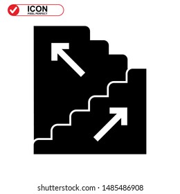 stairs icon isolated sign symbol vector illustration - high quality black style vector icons
