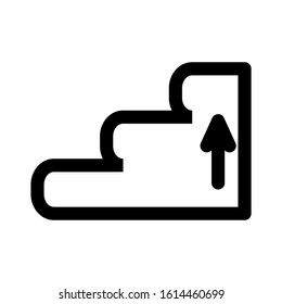 stairs icon isolated sign symbol vector illustration - high quality black style vector icons
