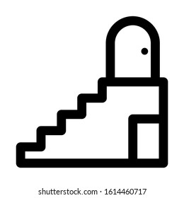 stairs icon isolated sign symbol vector illustration - high quality black style vector icons

