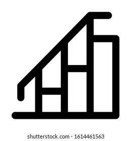 stairs icon isolated sign symbol vector illustration - high quality black style vector icons
