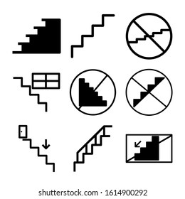 stairs icon isolated sign symbol vector illustration - Collection of high quality black style vector icons
