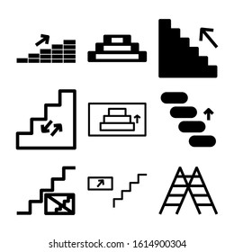 stairs icon isolated sign symbol vector illustration - Collection of high quality black style vector icons
