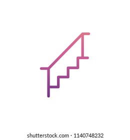 stairs icon in Nolan style