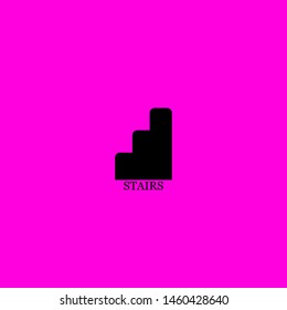 stairs icon sign signifier vector