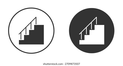 Symbolpaket für Treppen. Vektorsymbole für grafische Designs