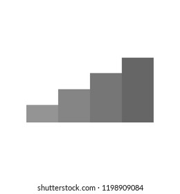 stairs icon. Simple glyph vector of charts and diagrams set for UI and UX, website or mobile application