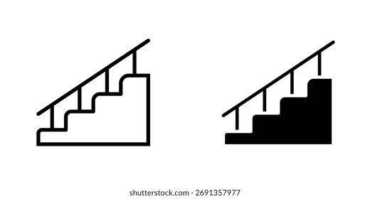 Stairs icon Simple vector illustration for graphic and web design.