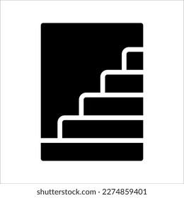 stairs icon. Trendy modern flat linear vector illustration on white background