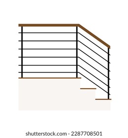 Treppensymbol. Trendy moderne, flache, lineare Vektortreppen Symbol auf weißem Hintergrund aus der dünnen Linie Sammlung.