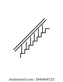 stairs icon, vector best line icon.