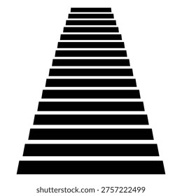 Stairs icon vector. Climb up stair sign. Includes moving stairs, escalator, stairway, upward, and more. Vector illustration.