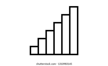 Stairs icon vector design. Stairs logo. Graph logo