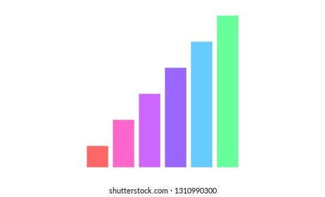 Stairs icon vector design. Stairs logo. Graph icon