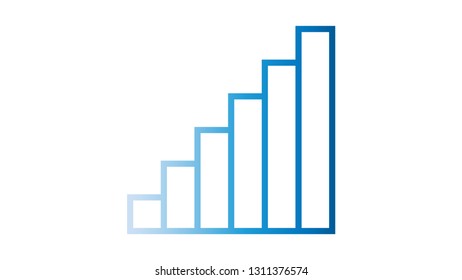 Stairs icon vector design. Stairs logo. Graph logo