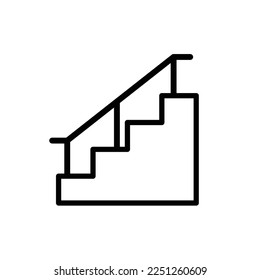 stairs icon vector design template in white background