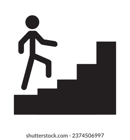 stairs icon vector design template in white background