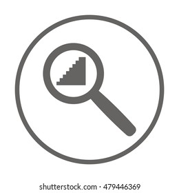 Stairs  icon ,vector. Flat design.