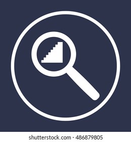Stairs  icon ,vector. Flat design.