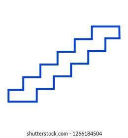 Stairs icon. Vector illustration