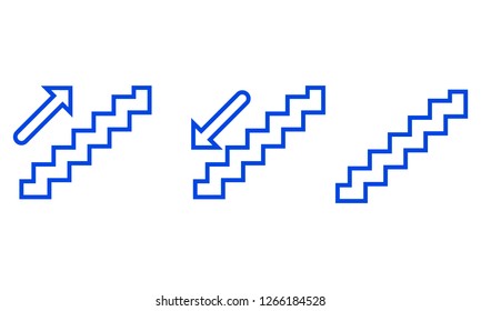 Stairs icon. Vector illustration