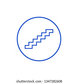Stairs icon. Vector illustration