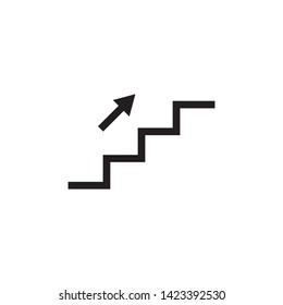 Stairs Icon Vector Illustration - Vector