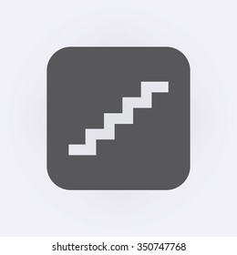 Stairs icon . Vector illustration