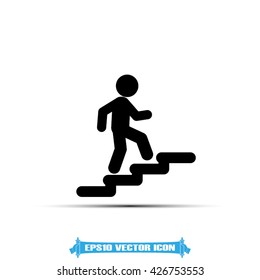 Stairs icon vector illustration