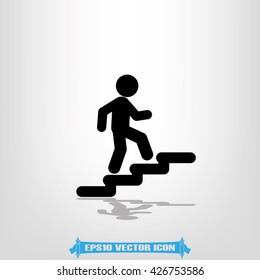 Stairs icon vector illustration