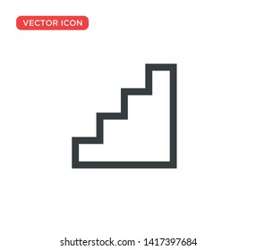 Stairs Icon Vector Illustration Design