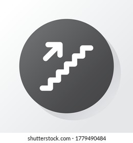 up the stairs icon. Vector illustration EPS 10.