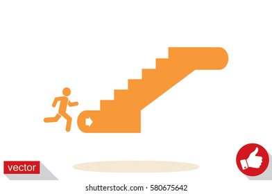 Stairs icon vector illustration EPS 10