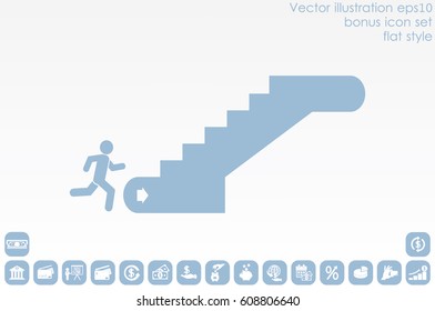 Stairs icon vector illustration EPS 10
