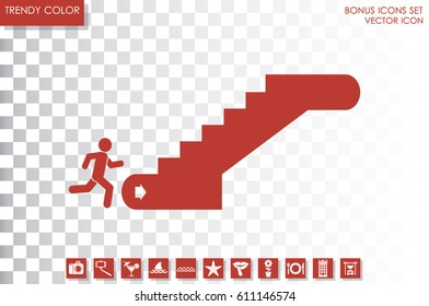 Stairs icon vector illustration EPS 10