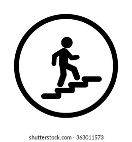 Stairs icon vector illustration eps10.