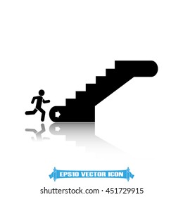 Stairs icon vector illustration eps10.